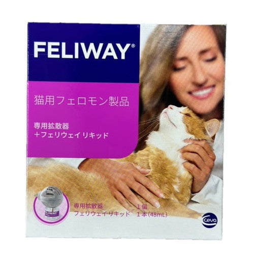 セバジャパン フェリウェイ 専用拡散器1個+リキッド 猫用 48ml フェロモン