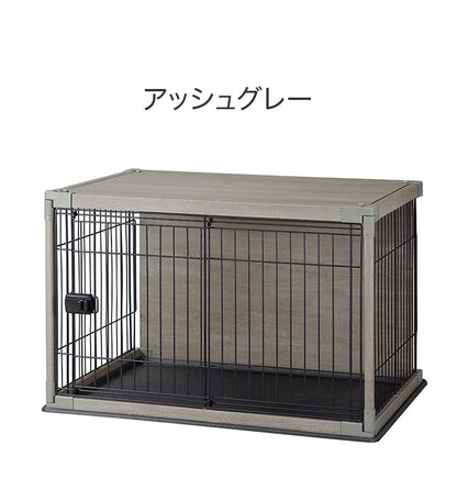 ケージ サークル ハウス 犬 木目調 97x66cm 屋根 トレー付 天板 背面パネル ペットサークル ペットケージ 犬用 ゲージ おしゃれ アイリスオーヤマ インテリアウッディサークル PIWS-960