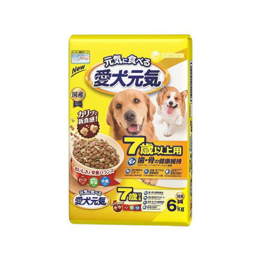 ユニ・チャーム 愛犬元気7歳以上用ビーフ・緑黄色野菜・小魚入り6kg