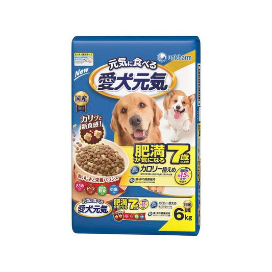 ユニ・チャーム 愛犬元気肥満が気になる7歳以上用ささみ・ビーフ・緑黄色野菜・小魚入り6kg