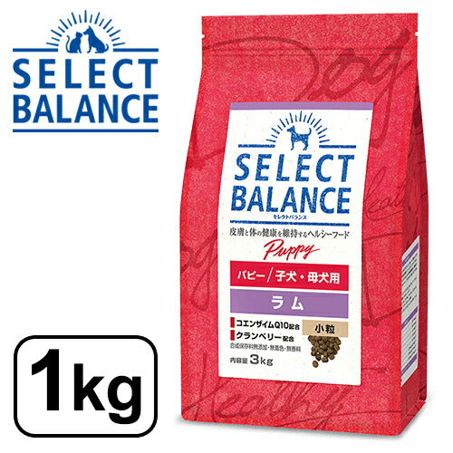 セレクトバランス パピー ラム 小粒 子犬・母犬用 1kg SELECT BALANCE ドライフード ドライ ドッグフード 主食