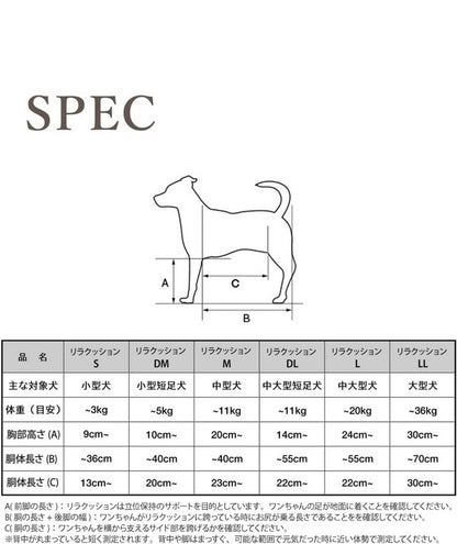 アロン化成 リラクッション M ブルー 日本製 国産 家族 笑顔 足腰 犬 立位保持 立位 支え 犬の立位保持