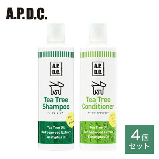 たかくら新産業 シャンプー500ml 2本&コンディショナー500ml 2本 APDC ティーツリー 犬用 ペット用 犬用シャンプー 犬用コンディショナー たかくら お手入れ ケア 犬 いぬ ペット