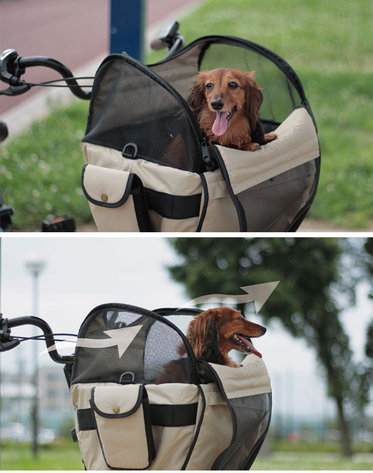 自転車かごカバー 電動自転車用 かごカバー ペット用 犬用 ペットキャリー D-2F-PT-01 自転車用ペットキャリー バッグ バック ケージ 電動自転車専用 自転車 前かご 猫 犬 ペット マルト maruto