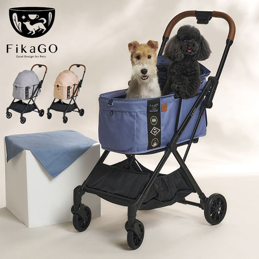 compet FikaGO フィカゴー FREE TO GO 2 ペットカート 折りたたみ 折り畳み 軽量 コンパクト 後輪ロック ペット用 カート キャリー バギー 犬用 猫用 フリートゥーゴー2 コンビ コムペット