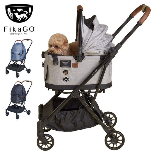 compet FikaGO フィカゴー FLYTTA フリッタ ペットカート バスケット取り外し 折りたたみ 後輪ロック コンパクト ペット用 カート キャリー バギー 犬用 猫用 コンビ コムペット