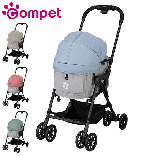 compet milimili ミリミリ ペットカート バスケット取り外し 折りたたみ 洗濯可 洗える コンパクト 軽量 ペット用 カート キャリー バギー 犬用 猫用 コンビ コムペット