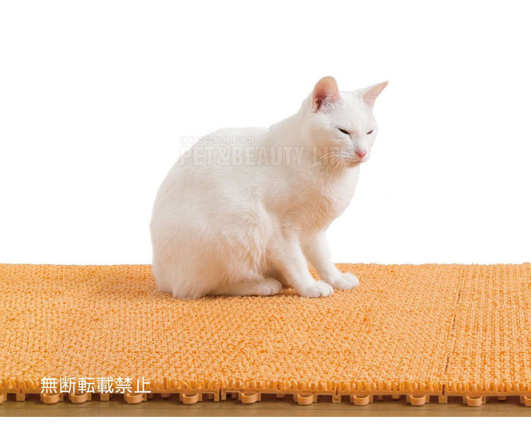 OPPO オッポ necoshiba ネコシバ 4枚入 猫砂 飛び散り防止 飛散防止 マット ペットマットトイレマット 猫用 ねこ用 抗菌 丸洗い可