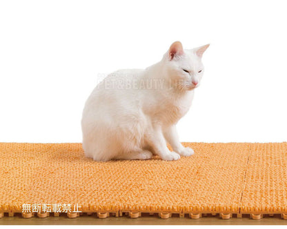 OPPO オッポ necoshiba ネコシバ 4枚入 猫砂 飛び散り防止 飛散防止 マット ペットマットトイレマット 猫用 ねこ用 抗菌 丸洗い可