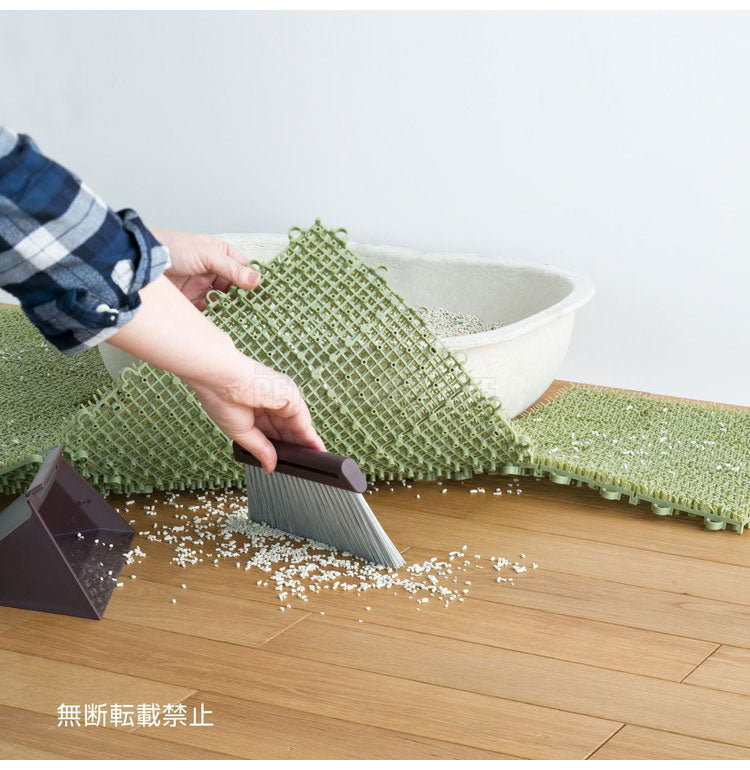 OPPO オッポ necoshiba ネコシバ 4枚入 猫砂 飛び散り防止 飛散防止 マット ペットマットトイレマット 猫用 ねこ用 抗菌 丸洗い可