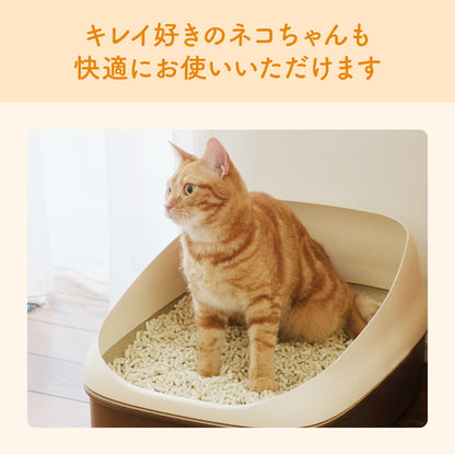 【6個セット】 エリエールペット キミおもい システムトイレ用 ネコ砂 大粒 4L 猫砂 ねこ砂 システム用 猫トイレ ねこトイレ 散らばりにくい