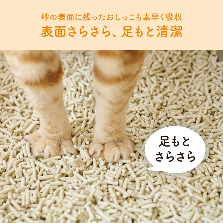 【4個セット】 エリエールペット キミおもい システムトイレ用 ネコ砂 小粒 4L 猫砂 ねこ砂 システム用 猫トイレ ねこトイレ 散らばりにくい