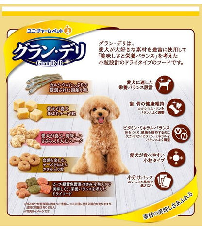 ユニ・チャーム グラン・デリ カリカリ仕立て 成犬用 味わいチーズ入り セレクト 1.6kg