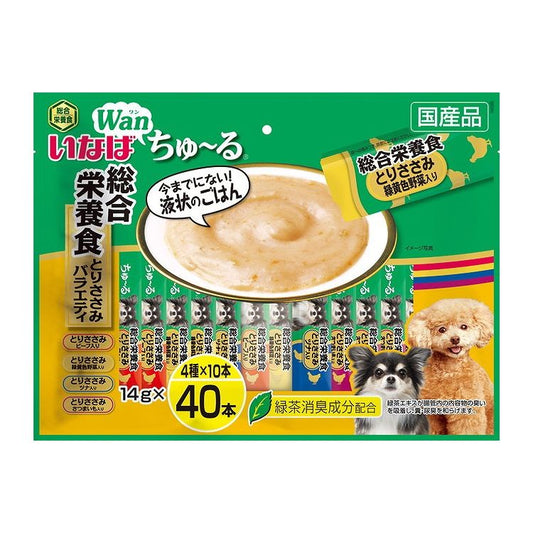 いなばペットフード いなば Wanちゅ~る 総合栄養食 とりささみバラエティ 14g×40本