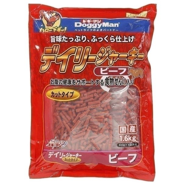 ドギーマンハヤシ 食品事業部 デイリージャーキー ビーフ カット1.6Kg