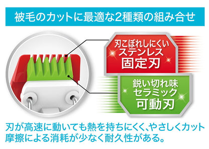 ペティオ Self Trimmer コードレスバリカン ディテール