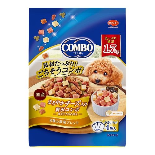 日本ペットフード コンボ まろやかチーズ入り贅沢コンボ 1.7kg