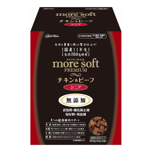 ペティオ アドメイト more soft プレミアム チキン&ビーフ シニア 600g