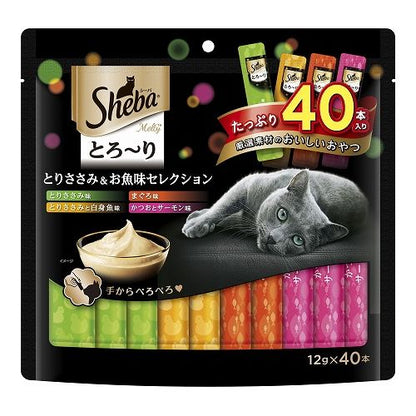 マースジャパンリミテッド シーバ とろ~り メルティ とりささみ&お魚味セレクション 12g×40P