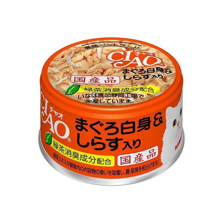 【12個セット】 CIAO まぐろ白身&しらす入り 85g x12