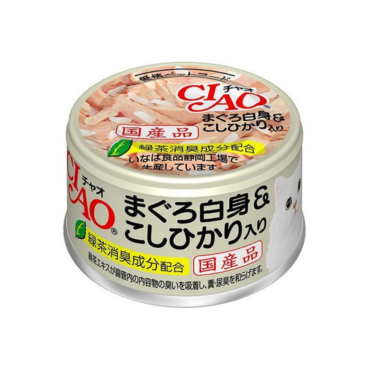 【12個セット】 CIAO まぐろ白身&こしひかり入り 85g x12