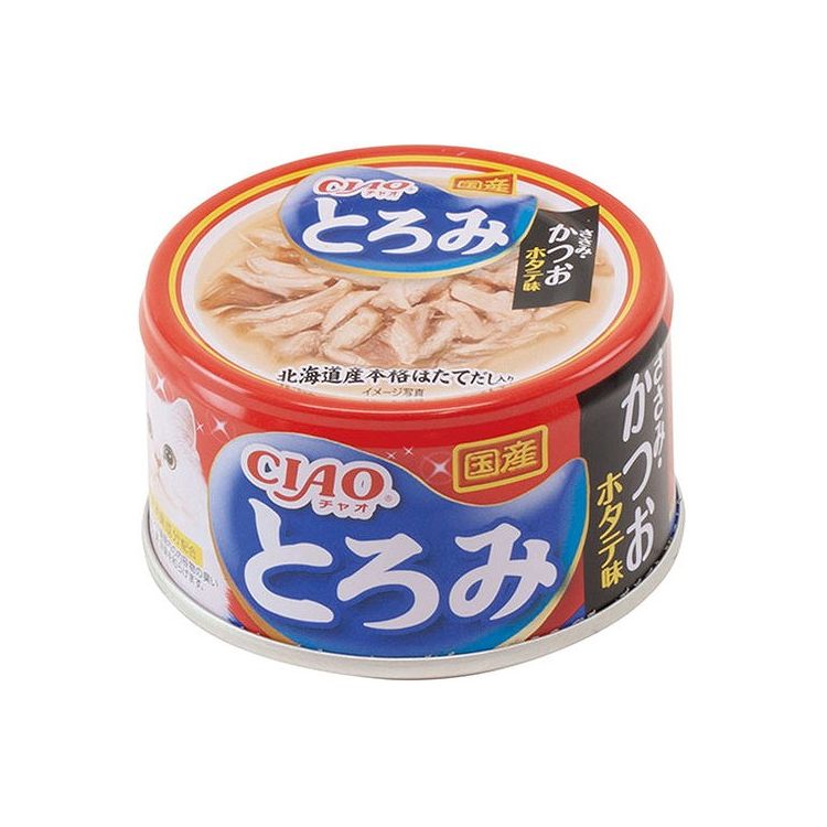 【24個セット】 CIAO とろみ ささみ・かつお ホタテ味 80g x24