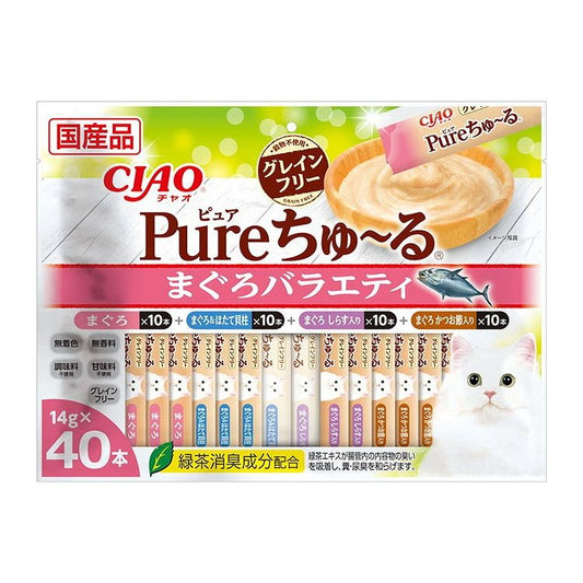 いなばペットフード CIAO Pureちゅ~る まぐろバラエティ 14g×40本