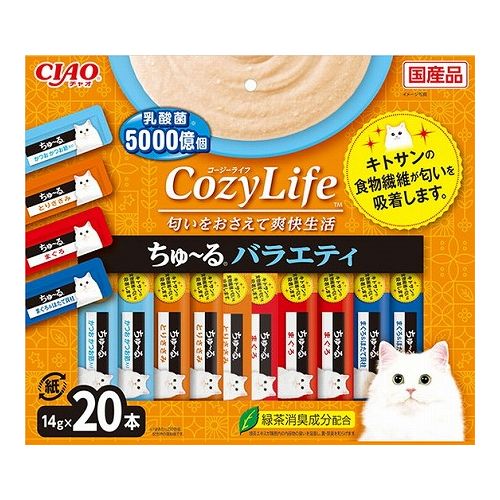 いなばペットフード CIAO CozyLifeちゅ~る バラエティ 14g×20本