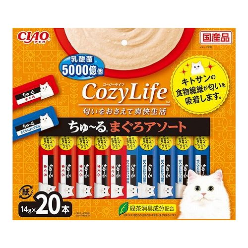 いなばペットフード CIAO CozyLifeちゅ~る まぐろアソート 14g×20本