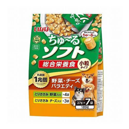 いなばペットフード いなば ちゅ~るソフト とりささみ 野菜・チーズバラエティ 27g×7袋