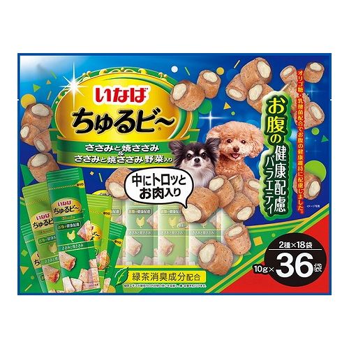 いなばペットフード いなば ちゅるビ~ お腹の健康配慮バラエティ 10g×36袋