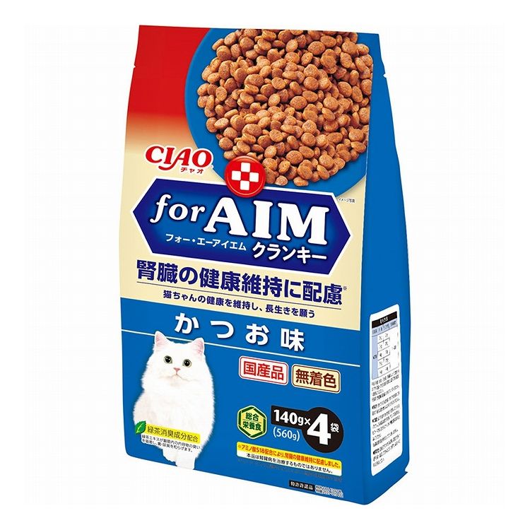 【12個セット】 CIAO forAIMクランキー かつお節入り かつお味 170g x12