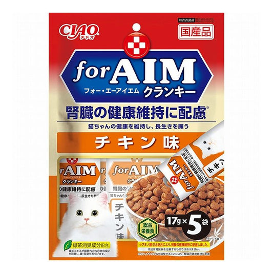 【2個セット】 CIAO forAIMクランキー チキン味 140g×4袋 x2