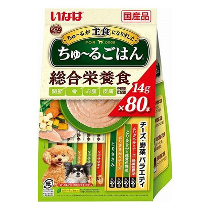 いなばペットフード ちゅ~るごはん チーズ・野菜バラエティ 14g×80本入