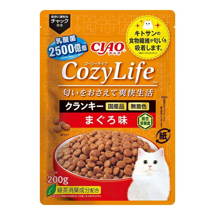 【4個セット】 CIAO CozyLife クランキー まぐろ味 200g x4