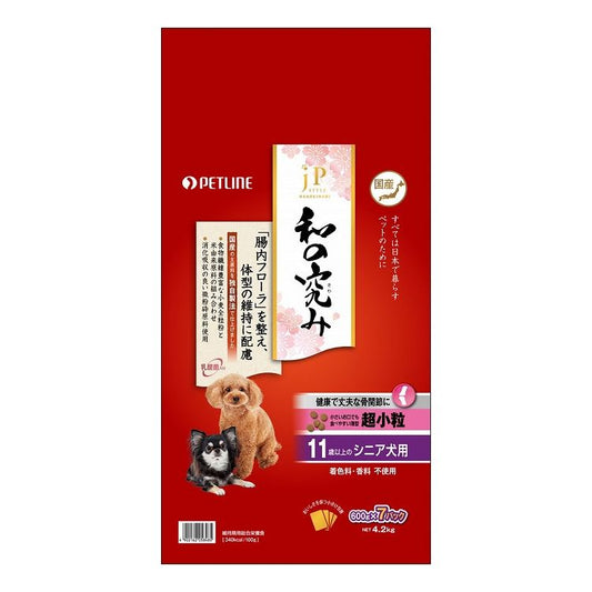 ペットライン JPスタイル 和の究み 超小粒 11歳以上のシニア犬用 4.2kg (600g×7パック)