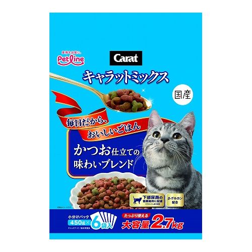 ペットライン キャラットミックス かつお仕立ての味わいブレンド 2.7kg