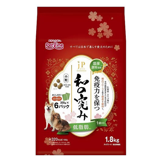 ペットライン JPスタイル和の究み 小粒 低脂肪 1歳から 1.8kg (300g×6)