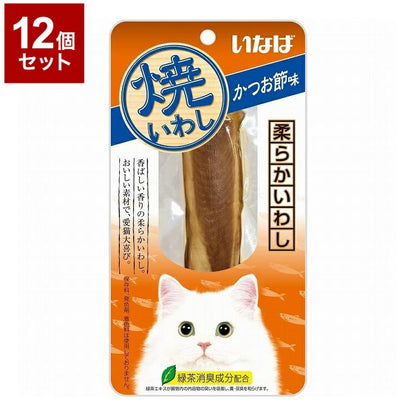 【12個セット】 いなばペットフード 焼いわし かつお節味