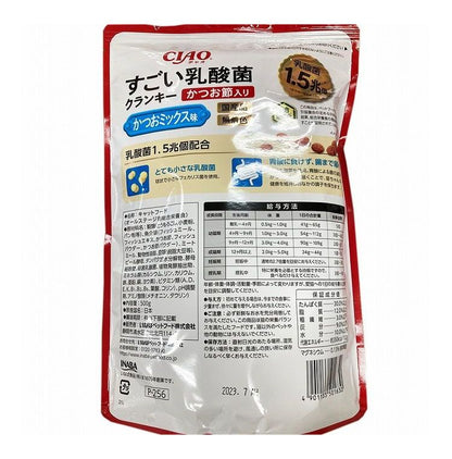 【2個セット】 CIAO すごい乳酸菌クランキー かつお節入り かつおミックス味 500g x2