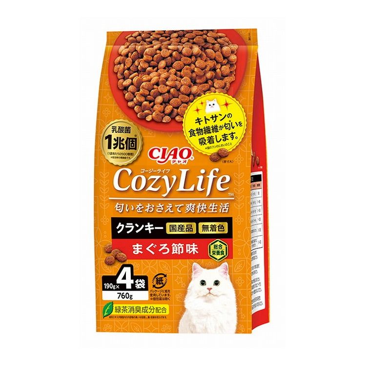 【2個セット】 CIAO CozyLife クランキー まぐろ節味 190g×4袋 x2