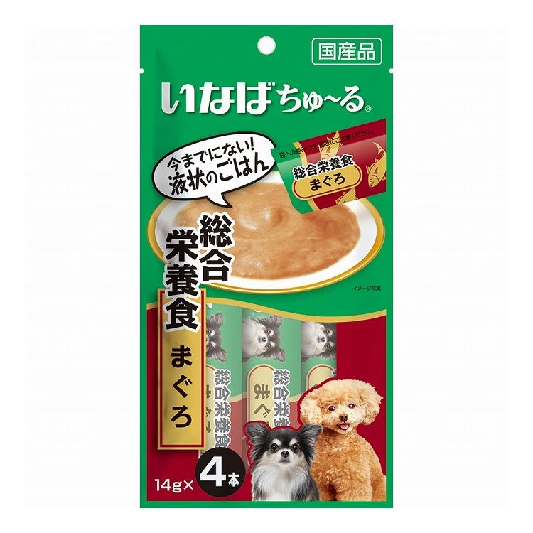 【12個セット】 いなば ちゅ~る 総合栄養食 まぐろ 14g×4本 x12