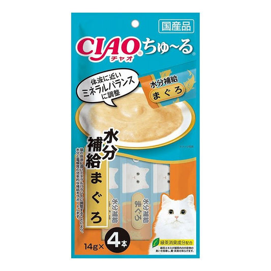 【12個セット】 CIAO ちゅ~る 水分補給 まぐろ 14g×4本 x12