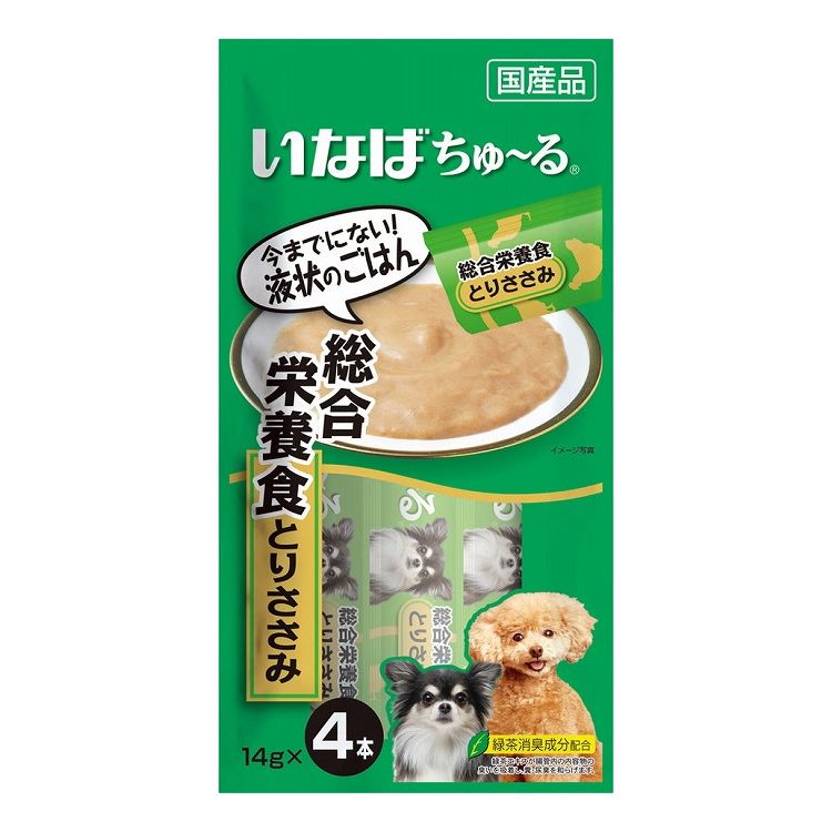 【12個セット】 いなば ちゅ~る 総合栄養食 とりささみ 14g×4本 x12