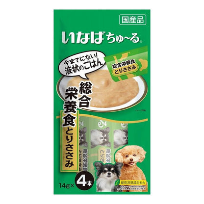 【24個セット】 いなば ちゅ~る 総合栄養食 とりささみ 14g×4本 x24