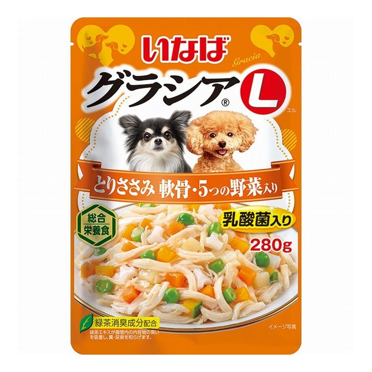 【12個セット】 グラシアL とりささみ 軟骨・5つの野菜入り 280g x12