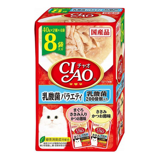 【2個セット】 CIAO パウチ 乳酸菌バラエティ 40g×8袋 x2