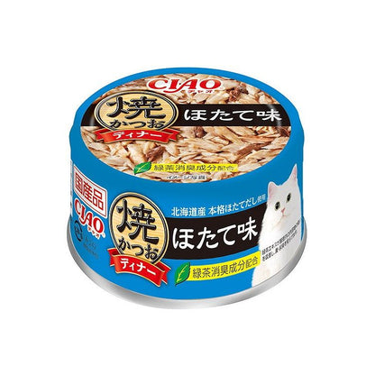 【12個セット】 焼かつおディナー ほたて味 85g x12