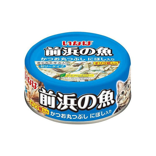 【48個セット】 いなば 前浜の魚 かつお丸つぶし にぼし入り 115g x48