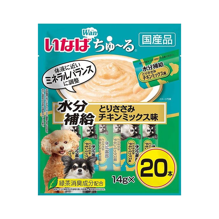 【2個セット】 いなば ちゅ~る 水分補給 とりささみチキンミックス味 14g×20本入 x2